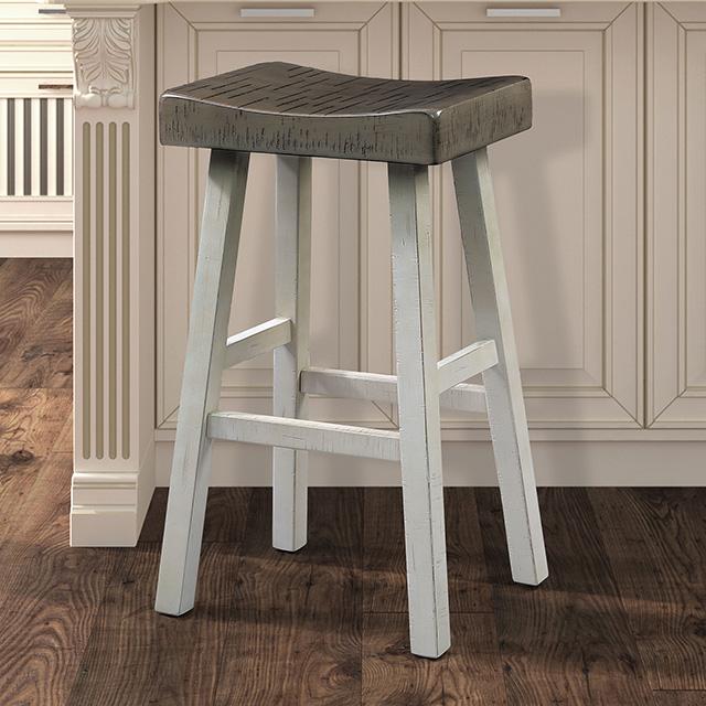 Biasca 29" Stool (2/CTN) White, Brown, & Black - Furniture 4 Less Outlet (Salinas,CA)