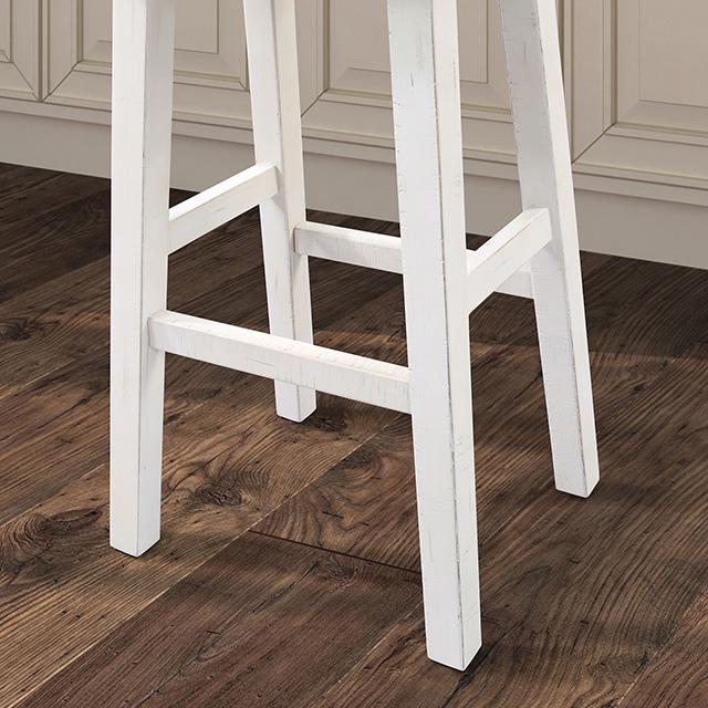 Biasca 24" Stool (2/CTN) White, Brown, & Black - Furniture 4 Less Outlet (Salinas,CA)