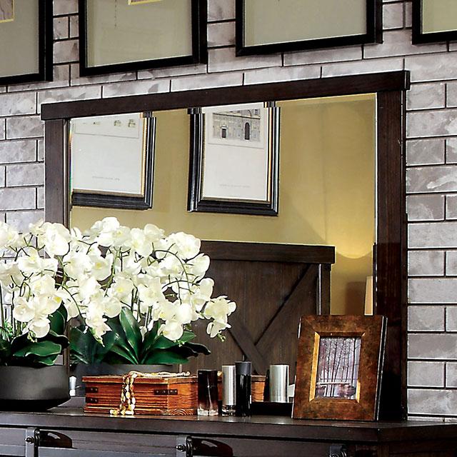 Bianca Dark Walnut Mirror - Furniture 4 Less Outlet (Salinas,CA)