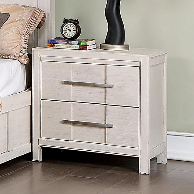 Berenice Espresso Night Stand White, Gray, & Espresso - Furniture 4 Less Outlet (Salinas,CA)