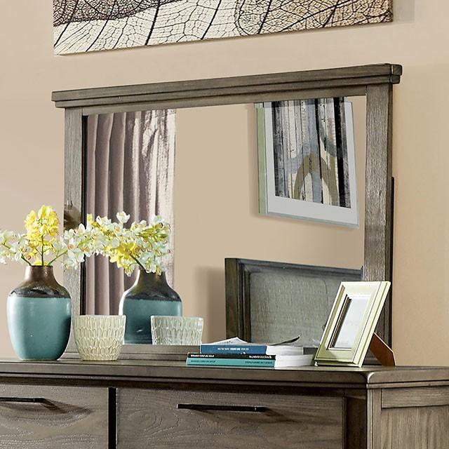 Berenice Mirror Espresso, Beige, & Brown - Furniture 4 Less Outlet (Salinas,CA)