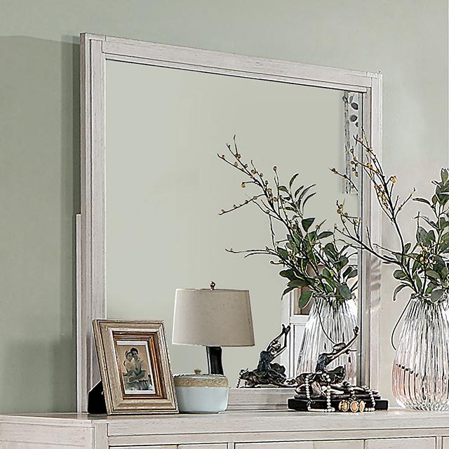 Berenice Mirror Espresso, Beige, & Brown - Furniture 4 Less Outlet (Salinas,CA)