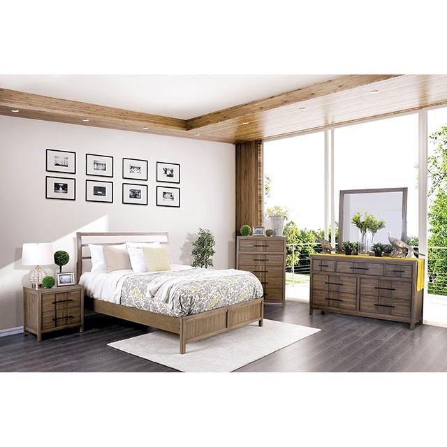Berenice Mirror Espresso, Beige, & Brown - Furniture 4 Less Outlet (Salinas,CA)