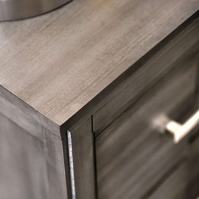 Berenice Espresso Night Stand White, Gray, & Espresso - Furniture 4 Less Outlet (Salinas,CA)