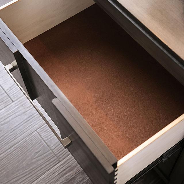 Berenice Espresso Night Stand White, Gray, & Espresso - Furniture 4 Less Outlet (Salinas,CA)