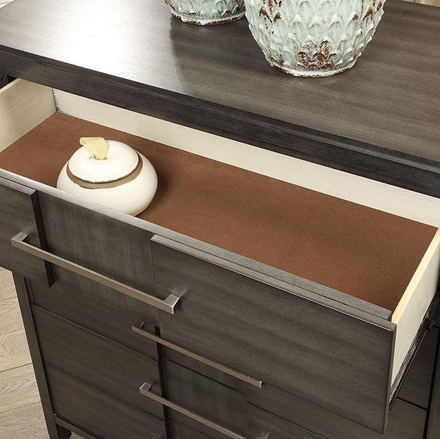 Berenice Espresso Night Stand White, Gray, & Espresso - Furniture 4 Less Outlet (Salinas,CA)