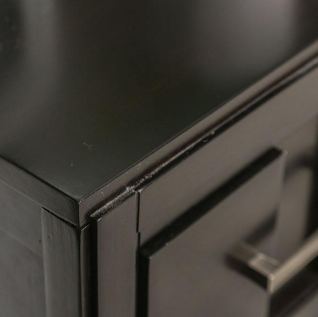 Berenice Espresso Night Stand White, Gray, & Espresso - Furniture 4 Less Outlet (Salinas,CA)