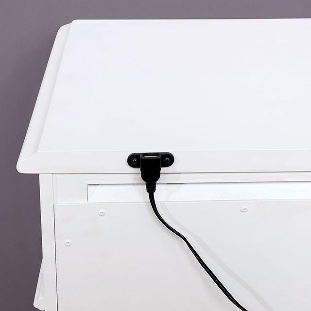 BELVA Night Stand w/ USB Outlet - Furniture 4 Less Outlet (Salinas,CA)