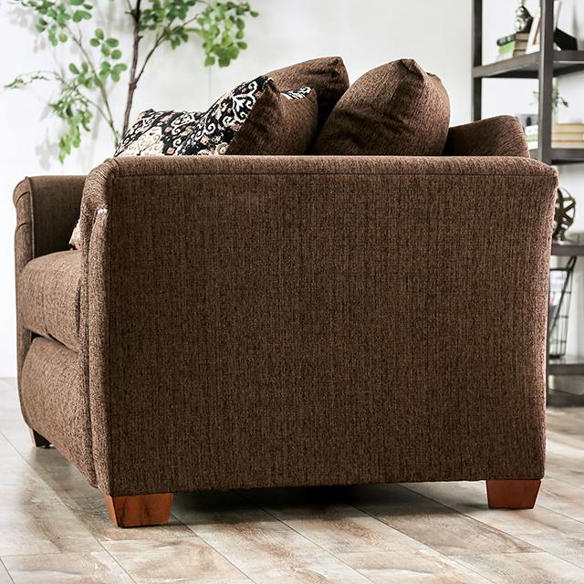 BELSIZE Loveseat Grey, Beige, & Choclate - Furniture 4 Less Outlet (Salinas,CA)