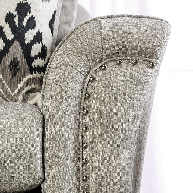BELSIZE Loveseat Grey, Beige, & Choclate - Furniture 4 Less Outlet (Salinas,CA)