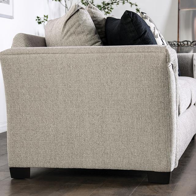 BELSIZE Loveseat Grey, Beige, & Choclate - Furniture 4 Less Outlet (Salinas,CA)