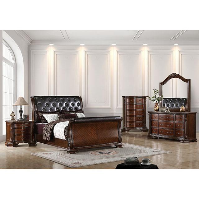Monte Vista I Brown Cherry Night Stand - Furniture 4 Less Outlet (Salinas,CA)