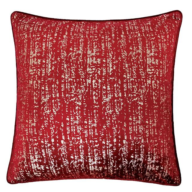 Belle Beige 20" X 20" Pillow, Beige, Multi, Purple, Red - Furniture 4 Less Outlet (Salinas,CA)