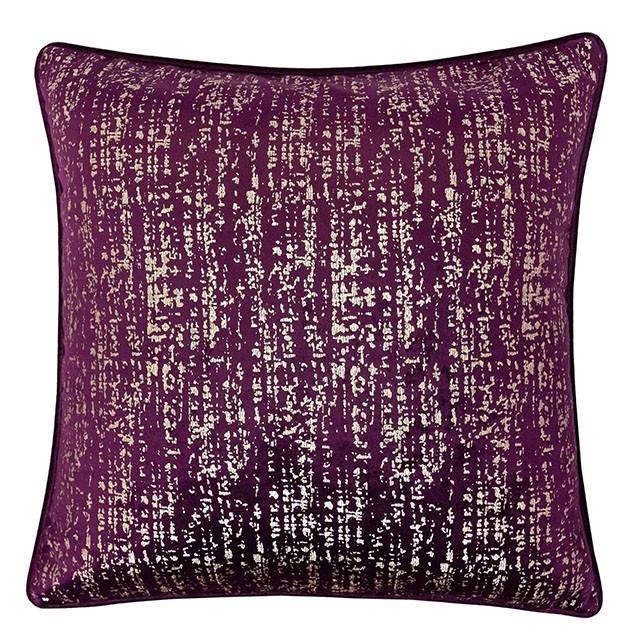 Belle Beige 20" X 20" Pillow, Beige, Multi, Purple, Red - Furniture 4 Less Outlet (Salinas,CA)