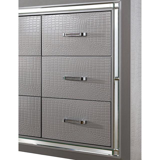 BELLANOVA Silver Cal.King , E.King, & Queen Bed - Furniture 4 Less Outlet (Salinas,CA)