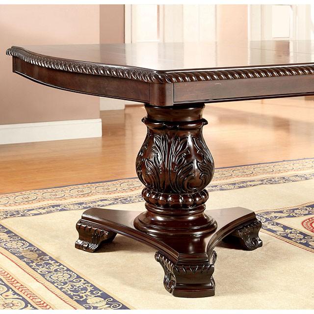 Bellagio Brown Cherry Dining Table w/ 2 Leaves - Furniture 4 Less Outlet (Salinas,CA)