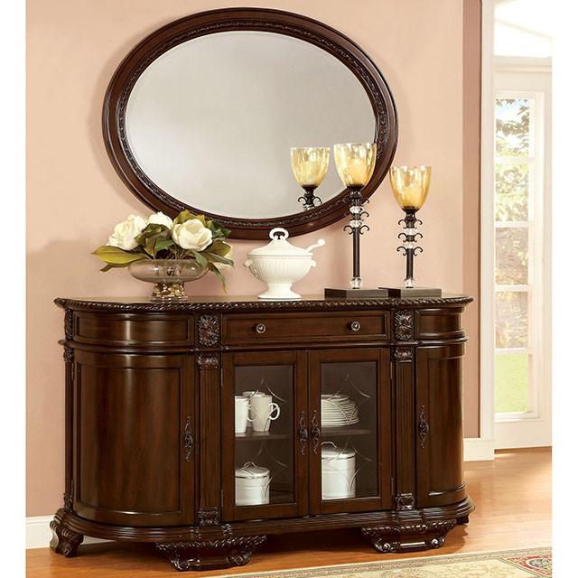 Bellagio Brown Cherry Round Dining Table - Furniture 4 Less Outlet (Salinas,CA)