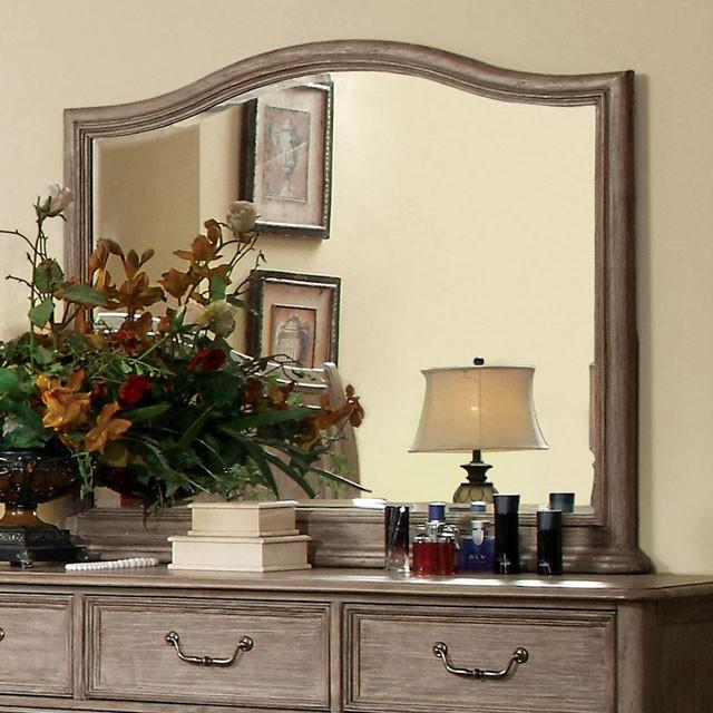 BELGRADE I Rustic Natural Tone Mirror - Furniture 4 Less Outlet (Salinas,CA)