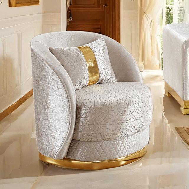 Valdosta Chair Black & Beige - Furniture 4 Less Outlet (Salinas,CA)