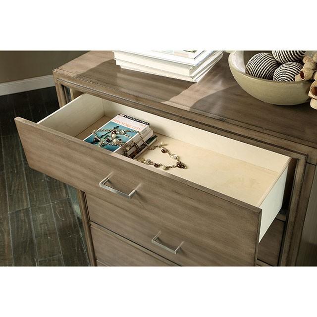 ENRICO I Gray Media Chest - Furniture 4 Less Outlet (Salinas,CA)