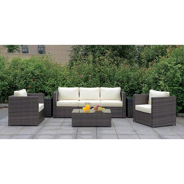 Ilona Brown/Beige Ottoman - Furniture 4 Less Outlet (Salinas,CA)