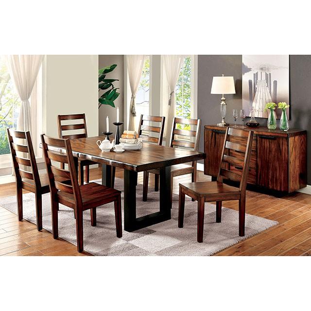 MADDISON Tobacco Oak/Black Bench - Furniture 4 Less Outlet (Salinas,CA)