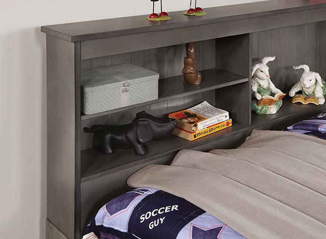 TIBALT Full DayBed w/ Trundle, Dark Gray - Furniture 4 Less Outlet (Salinas,CA)