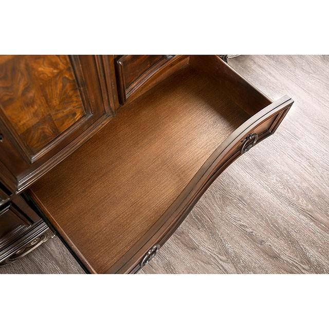 Menodora Brown Cherry Night Stand - Furniture 4 Less Outlet (Salinas,CA)