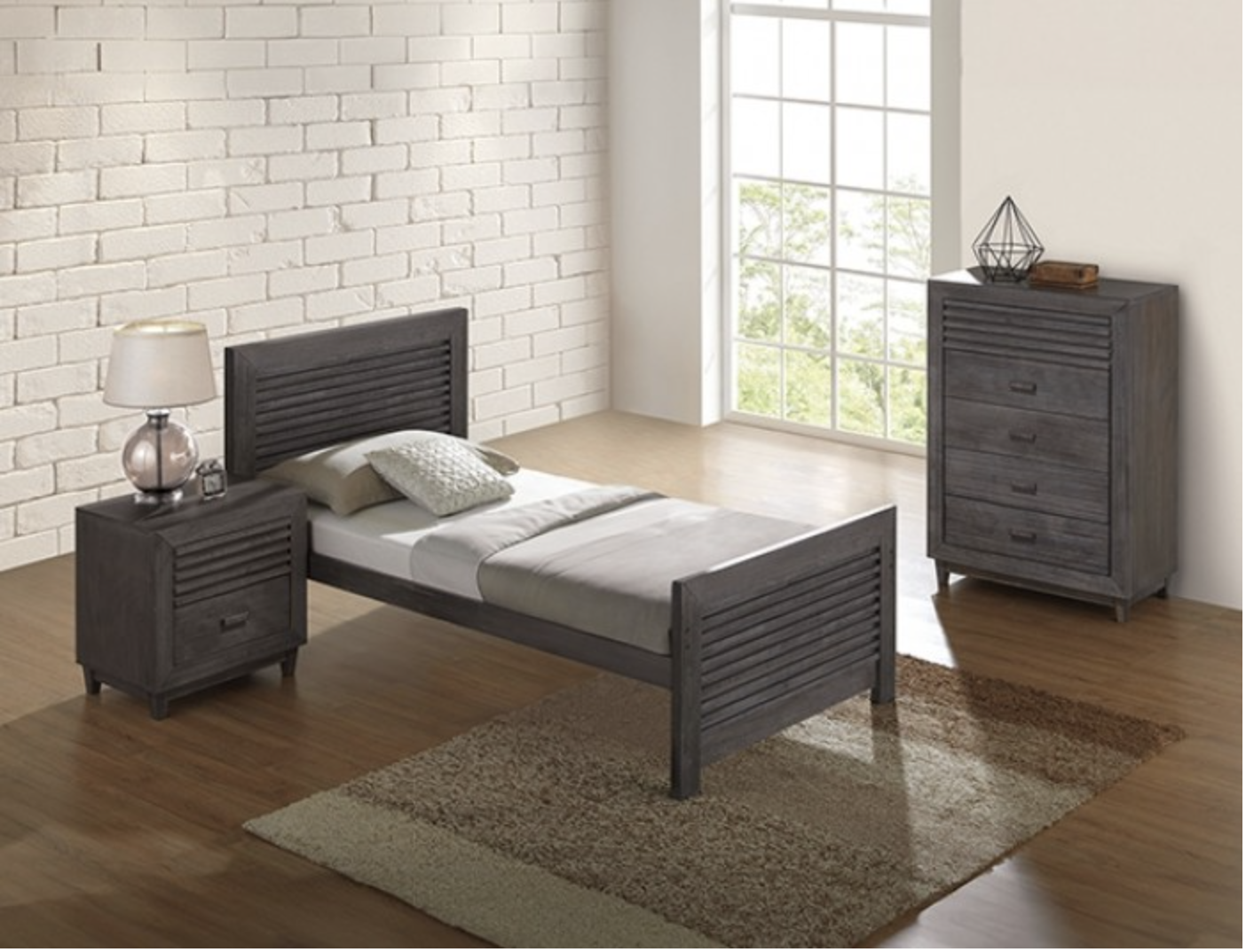 Griffin 4 Pc Twin Bedroom Set - Furniture 4 Less Outlet (Salinas,CA)