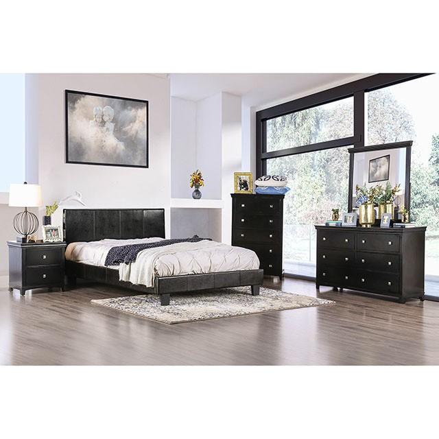 Evans Bed Espresso & Pink - Furniture 4 Less Outlet (Salinas,CA)