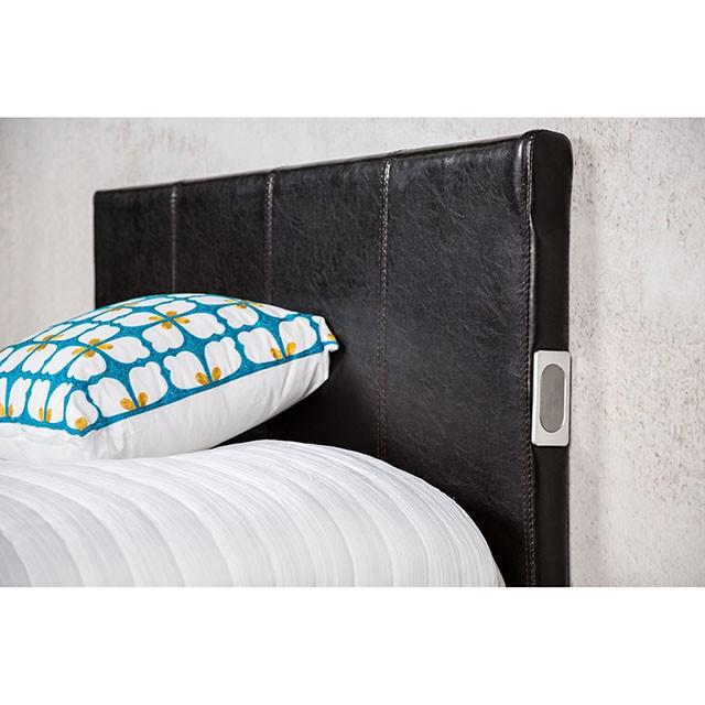 Evans E.King & Cal.King Bed Espressso, White, & Camel - Furniture 4 Less Outlet (Salinas,CA)