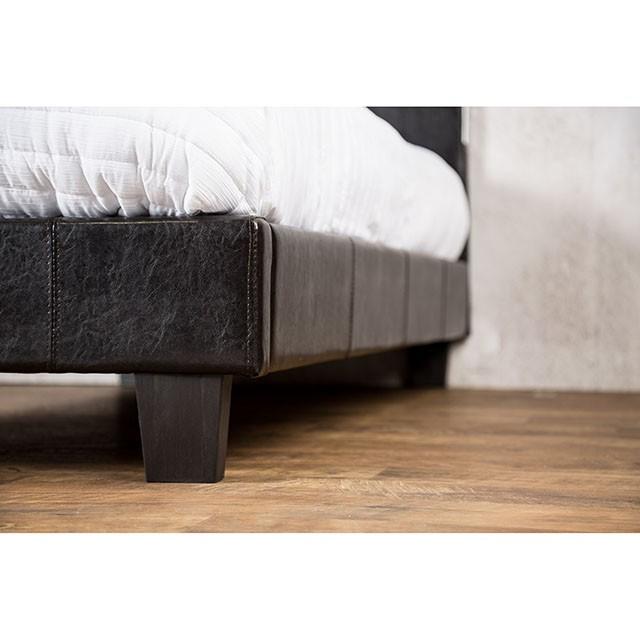 Evans E.King & Cal.King Bed Espressso, White, & Camel - Furniture 4 Less Outlet (Salinas,CA)