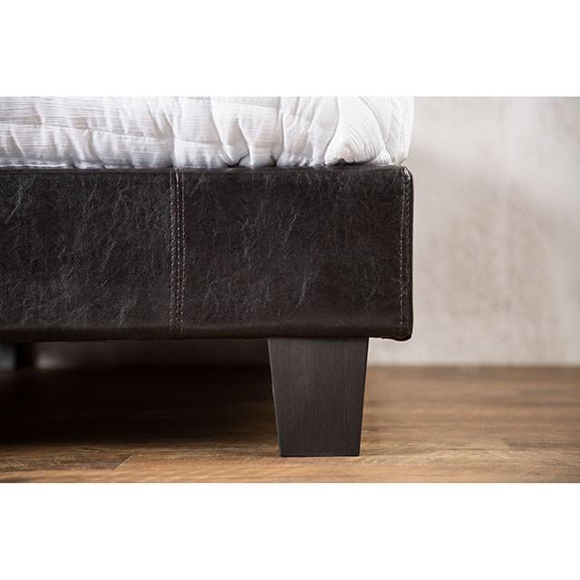 Evans E.King & Cal.King Bed Espressso, White, & Camel - Furniture 4 Less Outlet (Salinas,CA)