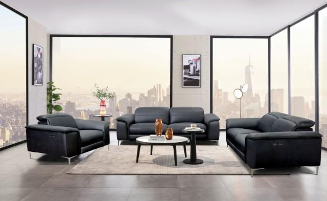 ASCONA Power Sofa, Black - Furniture 4 Less Outlet (Salinas,CA)