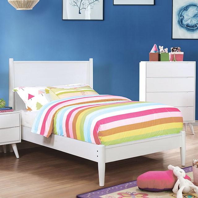 LENNART II Black & White Cal.King, E.King, Full, Queen, Twin Bed - Furniture 4 Less Outlet (Salinas,CA)