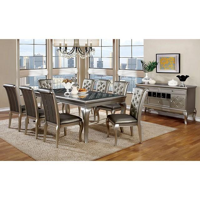 Amina Champagne Hutch & Buffet - Furniture 4 Less Outlet (Salinas,CA)