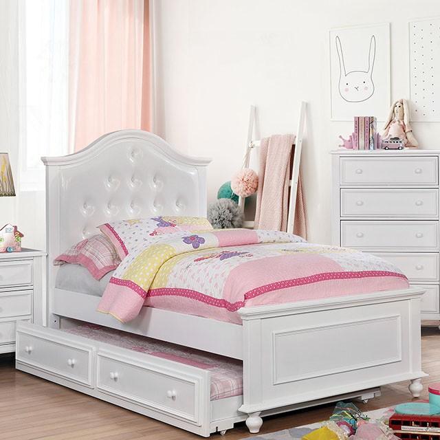 OLIVIA White Full & Twin Bed - Furniture 4 Less Outlet (Salinas,CA)