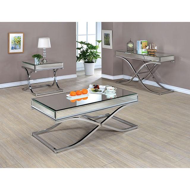 SUNDANCE Chrome End Table, Chrome - Furniture 4 Less Outlet (Salinas,CA)