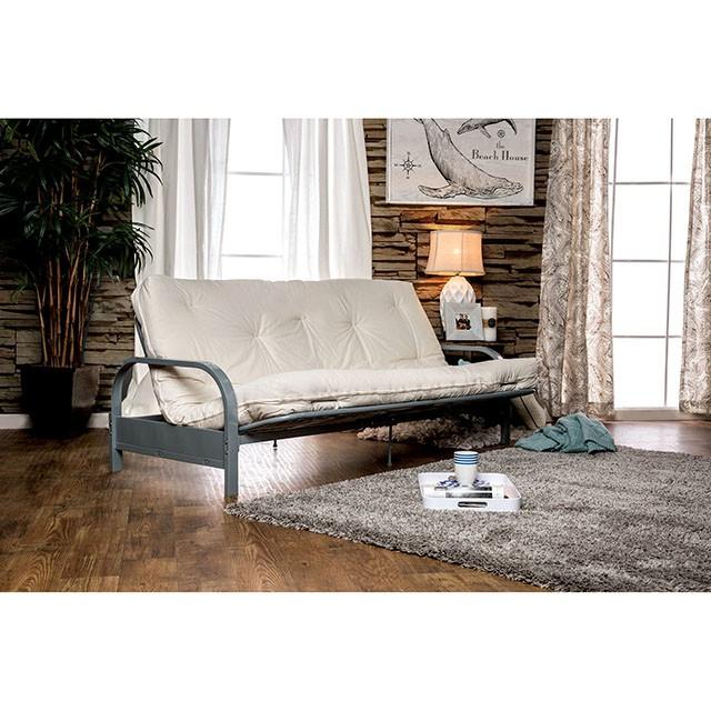 KNOX White 8" White Futon Mattress w/ Inner Spring - Furniture 4 Less Outlet (Salinas,CA)