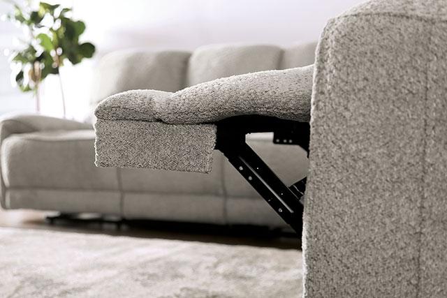 MORCOTE Power Sofa, Light Gray - Furniture 4 Less Outlet (Salinas,CA)