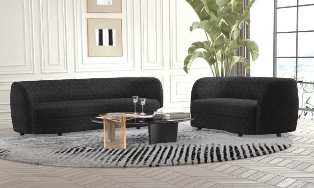 VERSOIX Loveseat, Black - Furniture 4 Less Outlet (Salinas,CA)