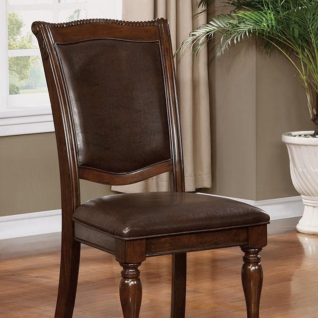 Alpena Brown Cherry/Espresso Arm Chair & Side Chair (2/CTN) - Furniture 4 Less Outlet (Salinas,CA)