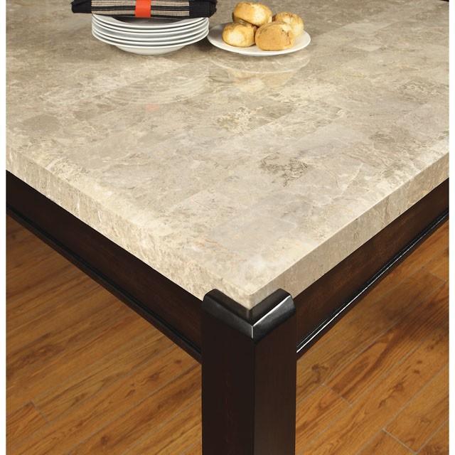 GLADSTONE I Dark Walnut/Ivory Dining Table - Furniture 4 Less Outlet (Salinas,CA)