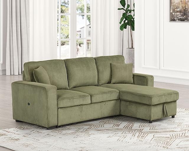 Yves Sectional Green - Furniture 4 Less Outlet (Salinas,CA)