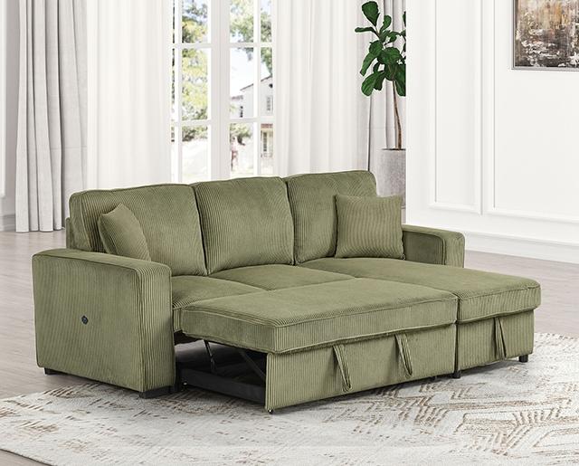 Yves Sectional Green - Furniture 4 Less Outlet (Salinas,CA)
