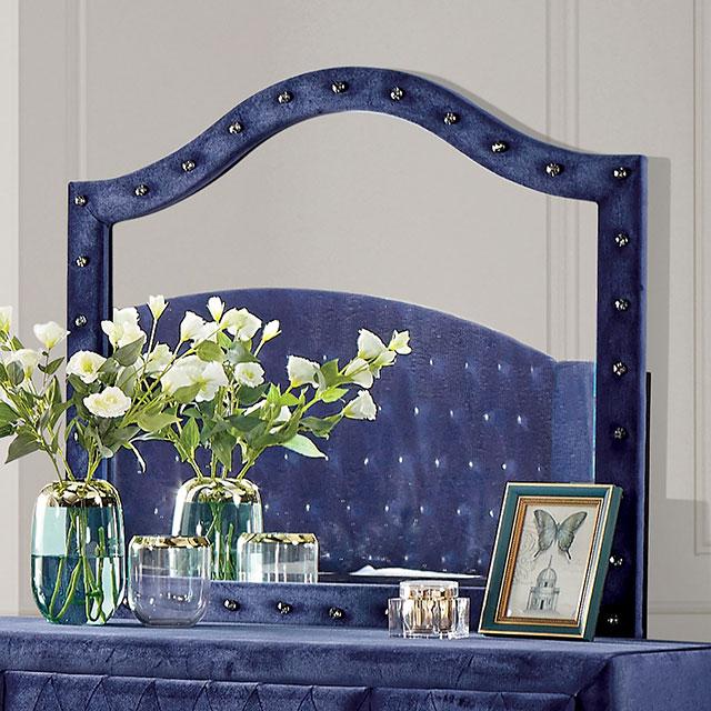 Alzire Black & Blue Mirror - Furniture 4 Less Outlet (Salinas,CA)