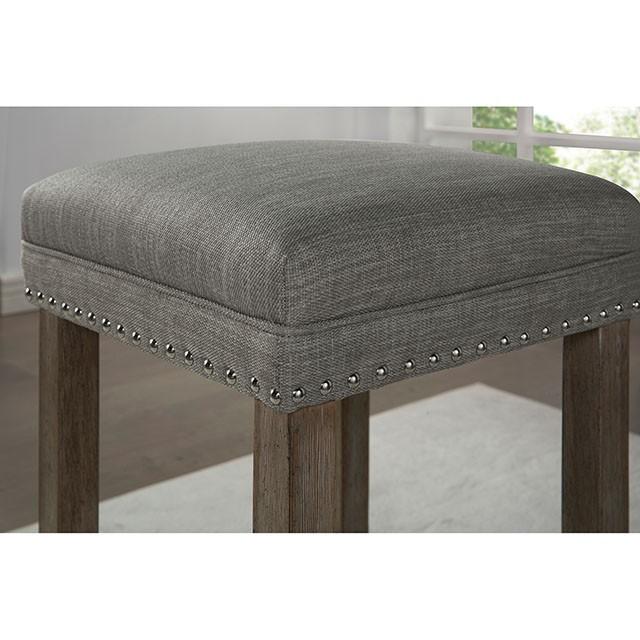 CAERLEON 3 Pc. Counter Ht. Table Set, Wire-brushed Gray - Furniture 4 Less Outlet (Salinas,CA)