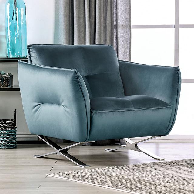 Civellutino Chair Teal - Furniture 4 Less Outlet (Salinas,CA)