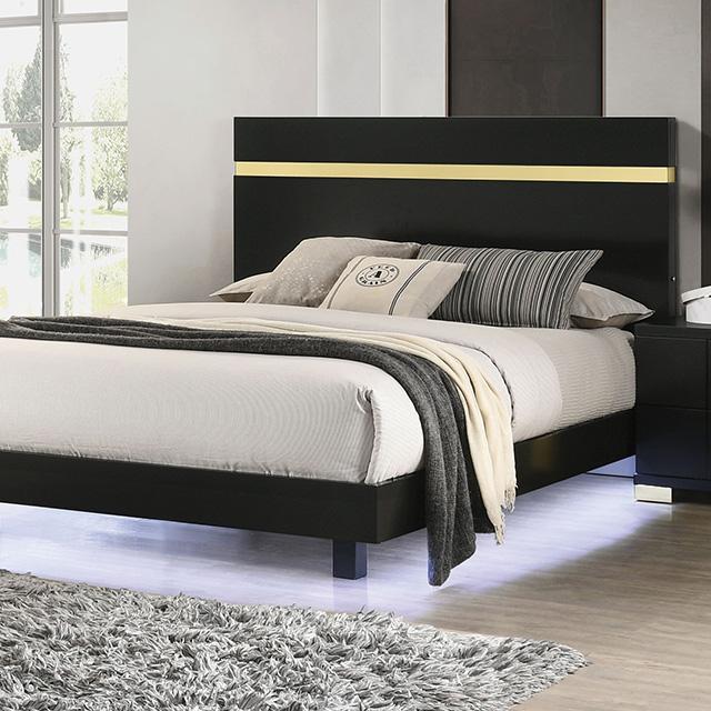 Lillestrom E.King, Queen, Full, & Full Bed Black & White - Furniture 4 Less Outlet (Salinas,CA)