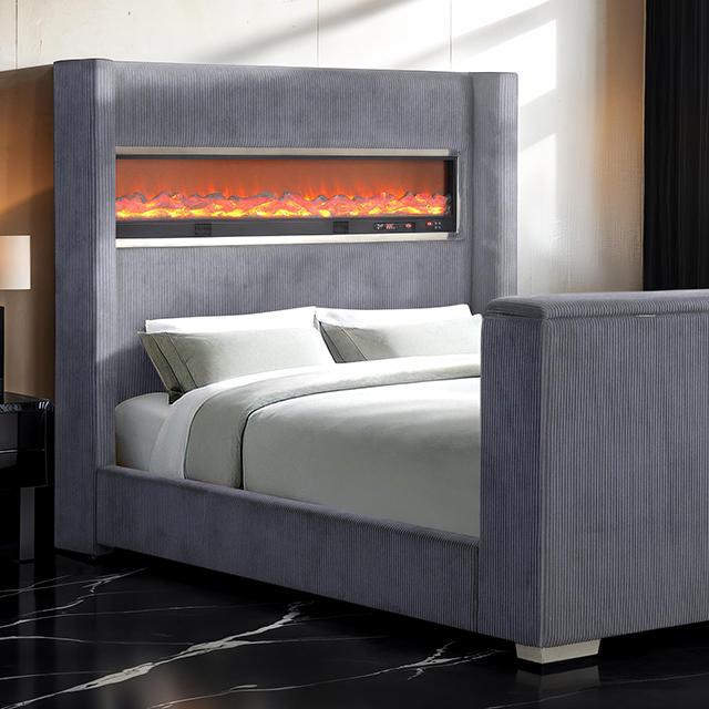 Sumter Bed Black & Grey - Furniture 4 Less Outlet (Salinas,CA)